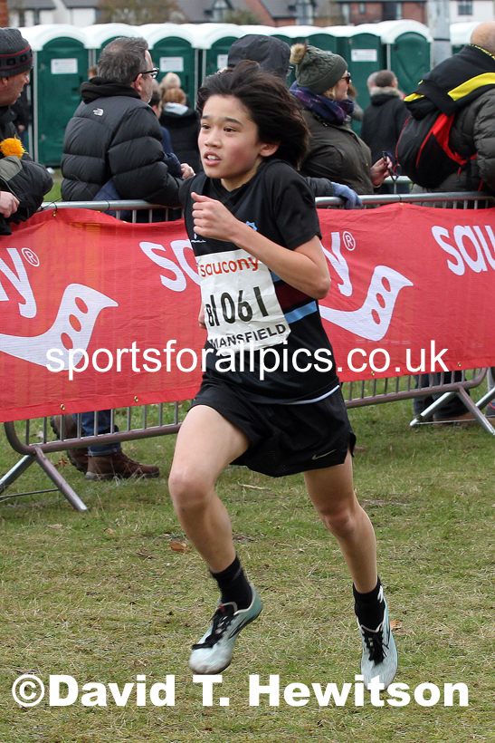 Boys under-13s 2021 National Cross Country Relays, Berry Hill Park, Mansfield. Photo: David T. Hewitson/Sports for All Pics